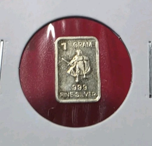 Warrior / Gladiator - 1 Gram .999 Fine Pure Silver Bullion Mini Bar Ingot Coin