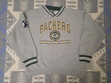 Vintage Y2K LEE SPORT Green Bay Packers Embroidered Sweatshirt Sz L Men's NFL