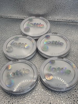 Lot Of 5 Lottie London Ready Set Go Pressed Powder, True Translucent