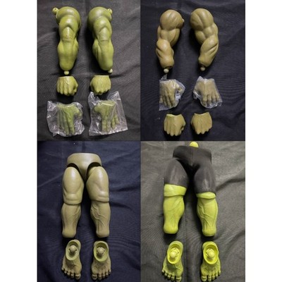 HT Hottoys Marvel's The Avengers Hulk Leg Hand Palm Foot 1/6 Figure Accessories