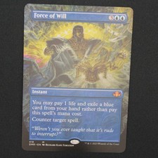 Force of Will (Borderless) MTG Dominaria Remastered Mythic 418 NM