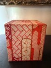 Vintage Japanese Washi Paper 3 Drawer Jewelry Box Red Floral Miniature Tansu Box — photo 2