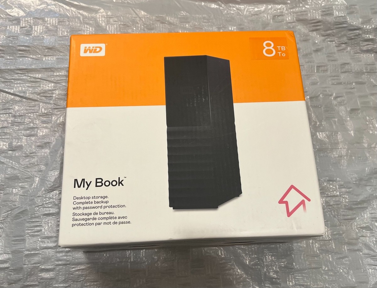 New Western Digital 8TB WD My Book External Hard Drive HDD
