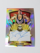 2026 Topps Chrome WWE Legendary D'Lo Brown On Card Auto Silver Refractor