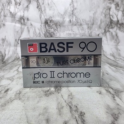 BASF 90 Pro II-CR Chrome IEC II Blank Cassette Tape