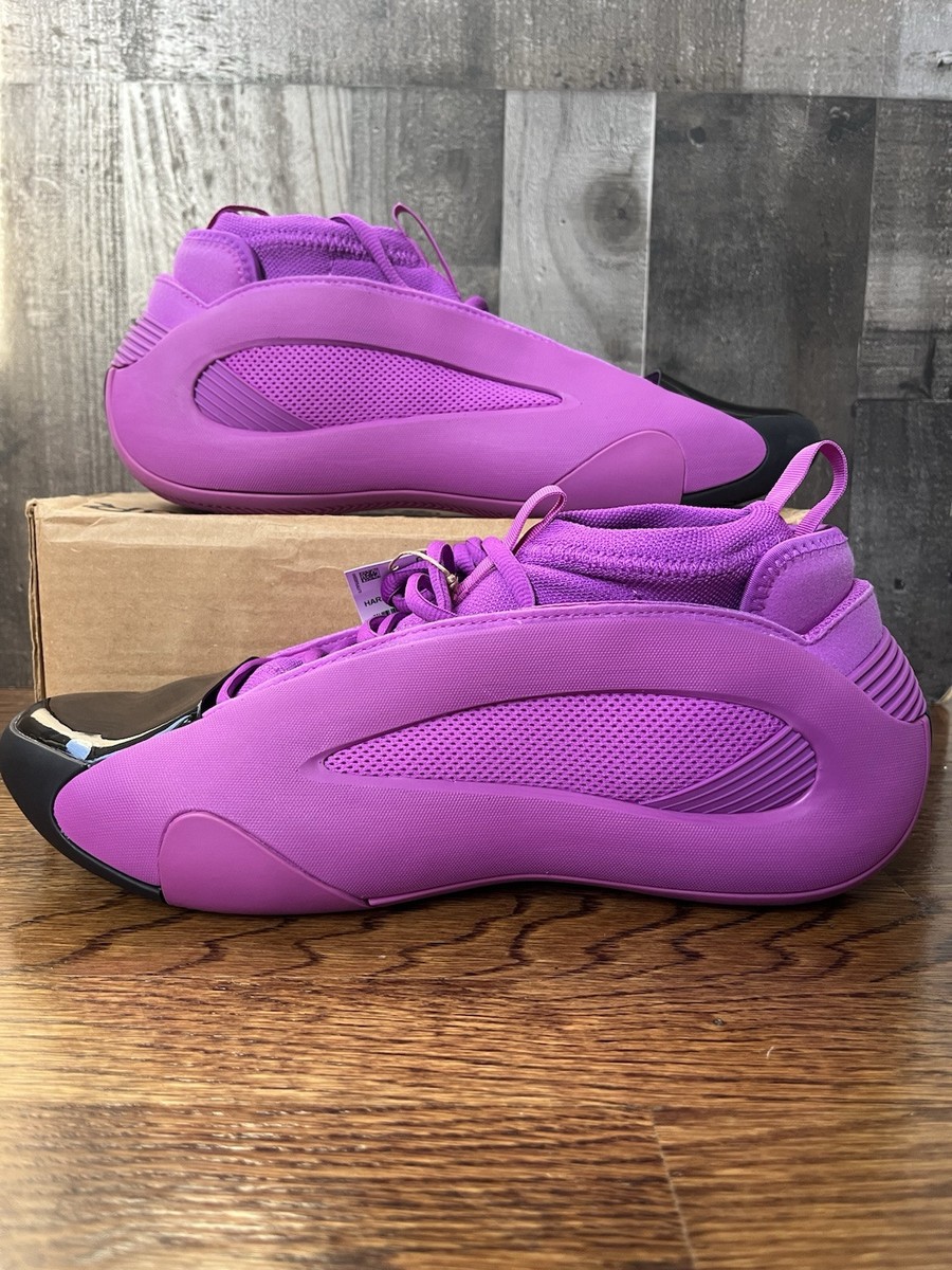 Adidas Harden Volume 8 Purple Burst Basketball Shoes Men's Size 12