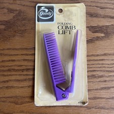 Vintage Goody Folding Comb Lift Purple 7103 - NOS