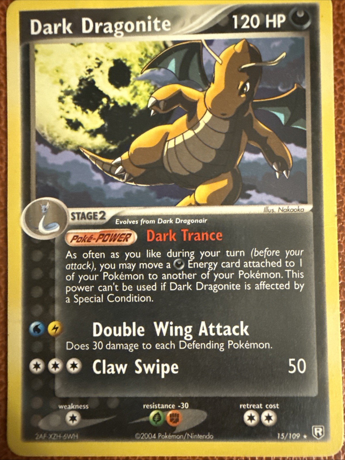 Dark Dragonite - (Team Rocket Returns) 015/109 Deck Exclusives Moderately Played