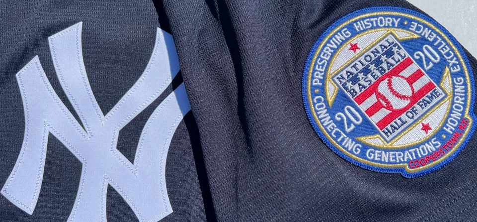 CAMISETA DE BÉISBOL NIKE FIRMADA POR DEREK JETER SALÓN DE LA FAMA DE LOS NEW YORK YANKEES JSA LOA Foto 4 de 4