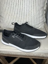 True Linkswear Men's Size 10 Wanderlux Lux Pro Golf Shoes Black Knit Spikeless