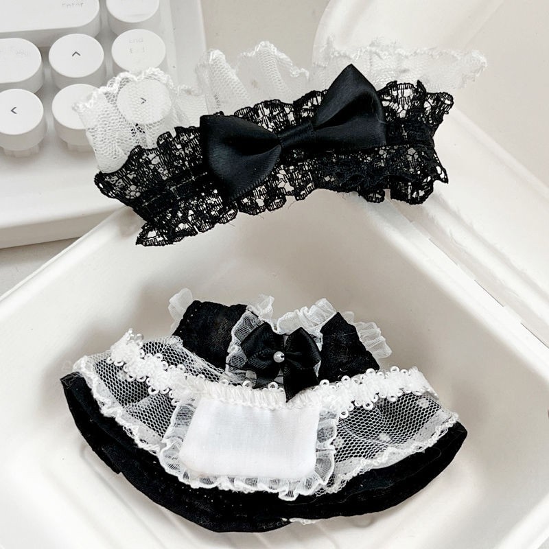 Maid Dress Lace Bow Doll Clothing Dress Up