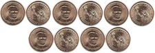 USA 5 pcs х 1 Dollar 2014-D aUNC The 31st President of the USA - Herbert Hoover