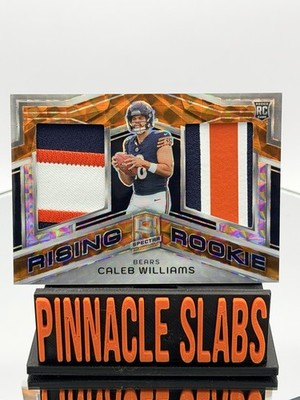 2024 Spectra Caleb Williams Rookie Dual 3 Color Patch Orange /10 Bears RC