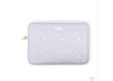 LoveShackFancy Yoobi Everblooming Rosettes Ditsy Laptop Sleeve Whisper Blue NWT