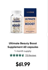 Moerie Ultimate HAIR GROWTH Dietary Supplement 60 Capsules Biotin & Minerals