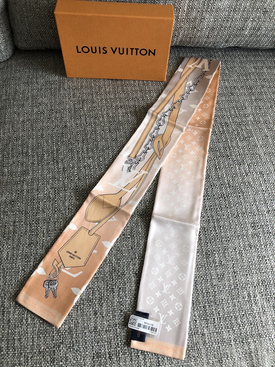 New Louis Vuitton Monogram M76778 Silk Bandeau Scarf | eBay
