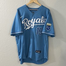 Kansas City Royals Whit Merrifield #15 Men's Stitched Nike Jersey Sz 48 Preowned