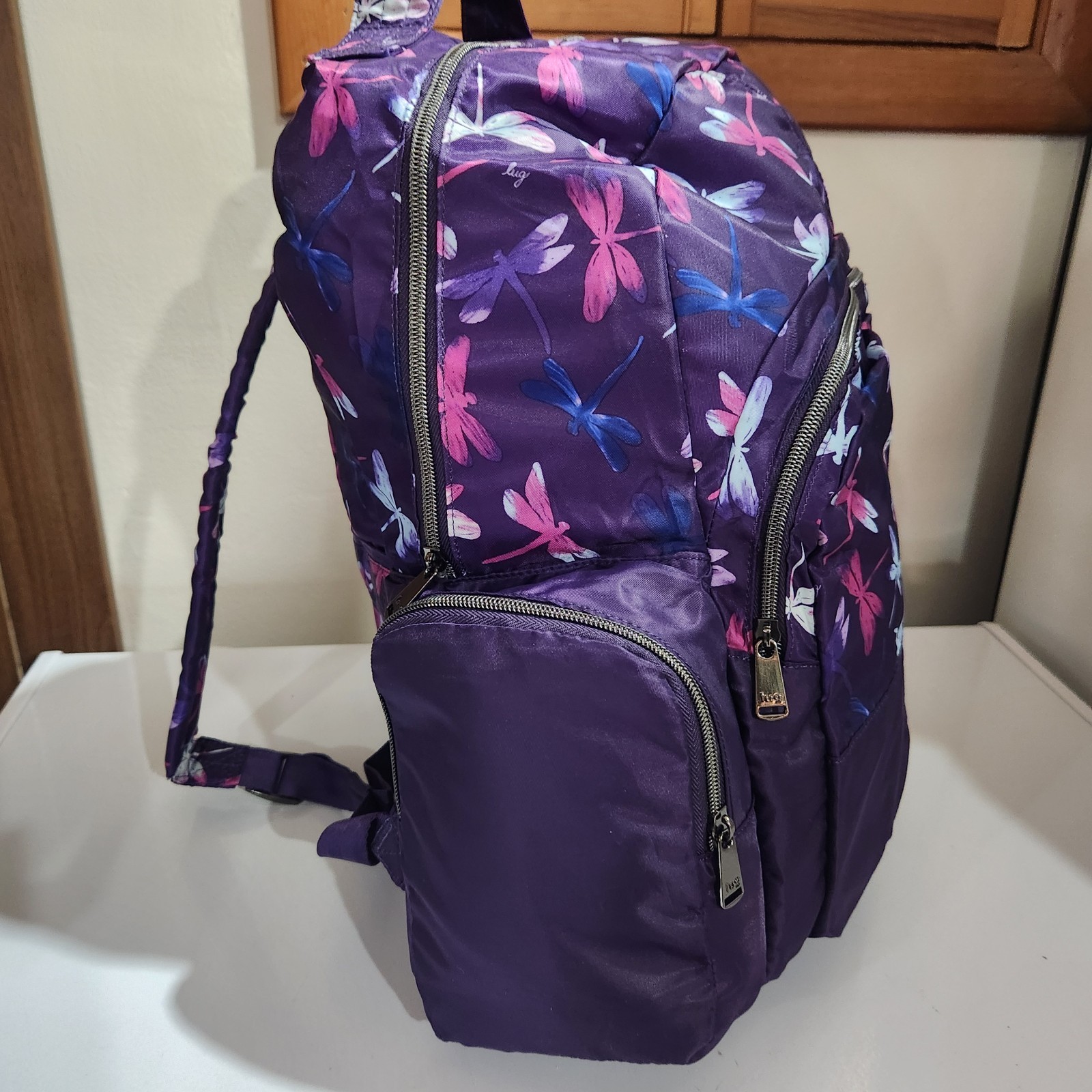 LUG Echo Packable Spacious Backpack Purple Dragon… - image 3