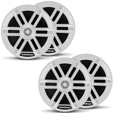 Rockford Fosgate 2 Pair M0-65 Marine 6.5  2-Way System, 65W RMS, 250W Peak
