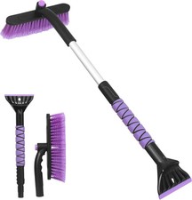 32" Snow Brush and Ice Scraper  for Car Windshield, 2-in-1 Car Snow Brush and I