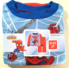 New Boy's Marvel Superhero Adventures Spider-Man 2 PC Fleece Pajamas Set, 2T