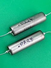 K40Y-9 PIO Capacitor .022uF - 1KV ~ MATCHED PAIR ~ PIO ~ Audio ~ USSR ~ NOS 1985