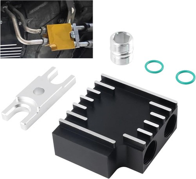 #ad #ad Thermal Bypass Valve with Billet Filter Coupler For 6.7L Cummins 68RFE 69ASRC $31.99