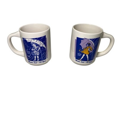 Morton Salt 150 Years Mug Set Vintage Umbrella Girl Coffee Cups Gift