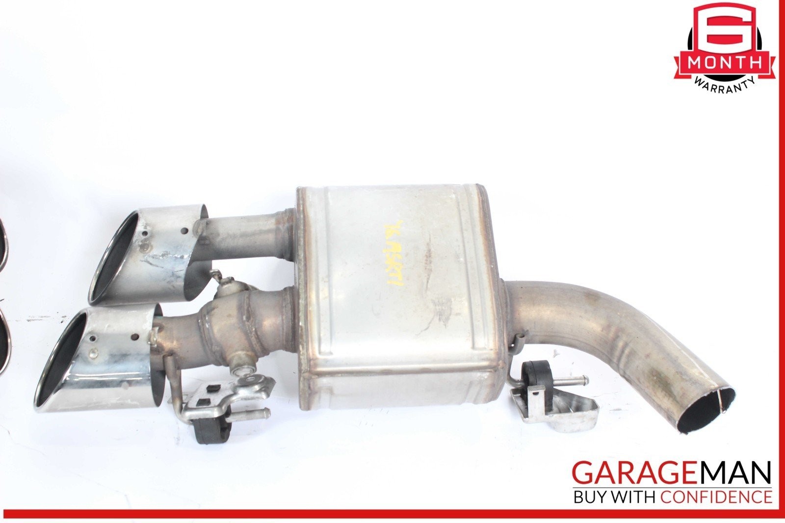 14-17 Maserati Ghibli Rear Left & Right Side Exhaust Muffler Tip Pipe Set of 2
