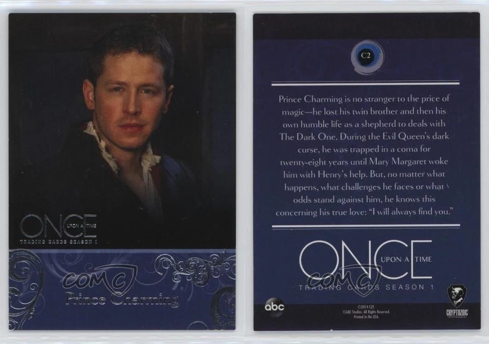 2014 Cryptozoic Once Upon a Time: Season 1 Prince Charming #C2 2q1 - Image 3 of 3