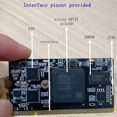 Xilinx XC7A50T FPGA RISC-V development board Colorlight i9 module is open source