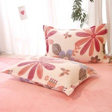 Flannel Fleece Pillowcase Cover Warm Soft Reactive Printed Pillow Sham 48x74cm C