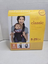 Infantino Swift Classic Baby Carrier Adjustable Strap Black 8 to 25 lbs