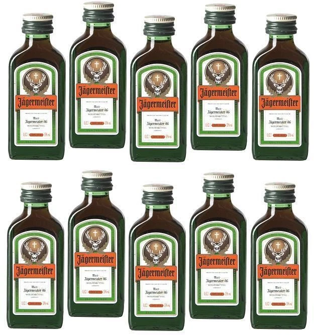 Jägermeister Amaro alle Erbe Mignon 2 cl 10 bottigliette