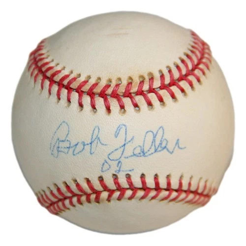 Bob Feller Autographed Official MLB Baseball Cleveland