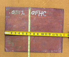Copper Sheet Alloy 1/32" X 12" X 12" OFHC  oxygen free  OLD STOCK TARNISH