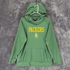 Nike Green Bay Packers Hoodie Mens XL Green Dri-FIT NFL Team Apparel 943998-323