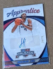 2021-22 Panini Apprentice Signatures Blue /75 Justin Holiday #APP-JHO Kings