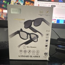 Hey Glasses AIMB-G1 AI Smart Glasses Wi-Fi 1080P Camera 16GB Dual HiFi Black