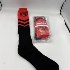 EVS SPORTS MOTO CROSS SOCKS HI-VIZ/RED SIZE L/XL X-tall