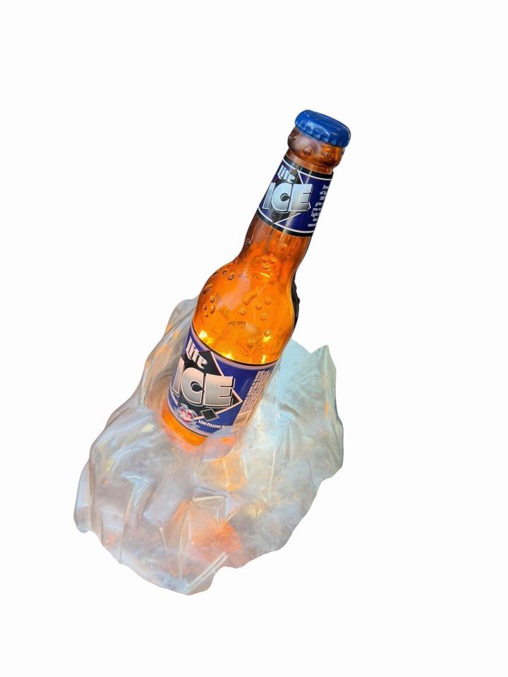 VTG 1994 Miller Lite Ice Beer Bottle 3D Light Up Sign Bar Display KCS ...