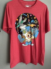 Looney Tunes Men's Large Bugs Bunny Daffy Tasmanian Devil Retro Classic Cartoon