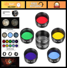 Telescope Eyepiece Filter Set - 6 Pieces, Polarizing  Color Filters for Lunar 