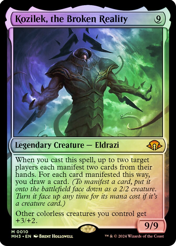 MTG FOIL Kozilek, the Broken Reality  - Modern Horizons 3 #010