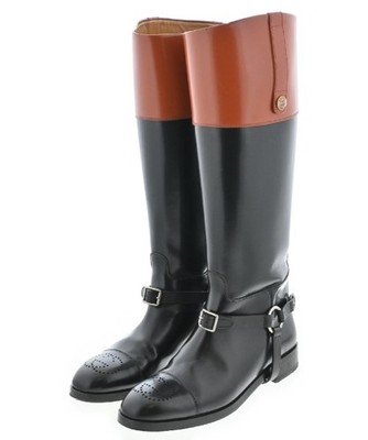 GUCCI Boots BlackxBrown EU39(Approx. 25.5cm) 2200543569158