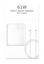 New 61W Apple MacBook Pro MacBook Air USB C Fast Charger Power Adapter Cable