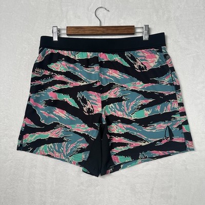 Tachuntfish THF Athletic Runner Shorts Miami Tiger Stripe Retro Tigre Size Large
