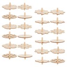  24 Pcs Wooden Spinning Top Toy Desk Toddler Toys Child Unfinished Gyro