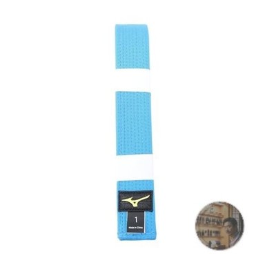 Mizuno Judo Belt Blue Cotton Twill Weave Size 1 New Colored Martial Arts Belt