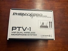 Phenyx Pro PTV-1 VHF Dual Wireless Microphone...